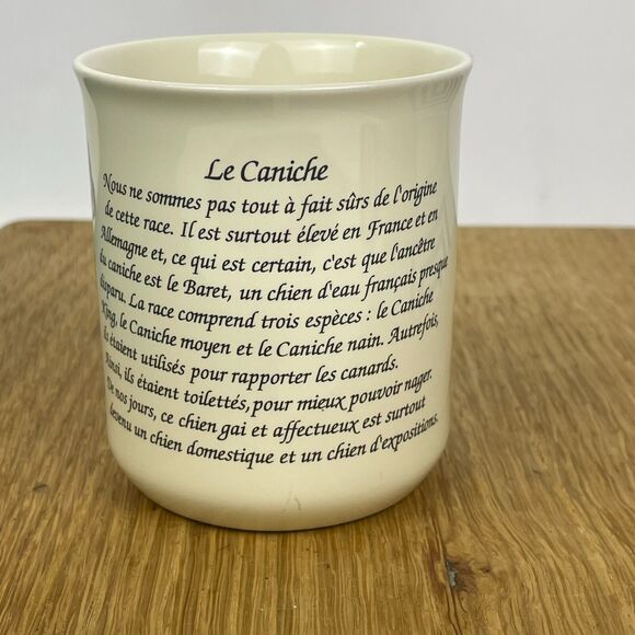 Le Caniche Poodle Watercolor Dog Breed French Description Animal Prints Mug - Picture 2 of 8